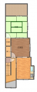 西成区　久保様　改装前-平面図(1階)